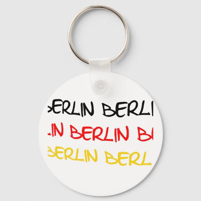Berlin, Deutschland Logo Souvenir Schlüsselanhänger (Vorderseite)