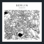 Berlin Deutschland Minimal Modern Street Karte Poster<br><div class="desc">Berlin Deutschland Minimal Modern Street Karte</div>