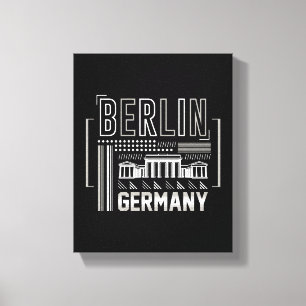 Berlin Deutschland Moderne Architektur Grafik Leinwanddruck
