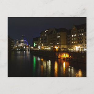 Berlin Deutschland Nacht Postkarte Nacht Nacht Nac