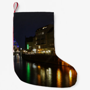 Berlin Deutschland Night Spree Deutschland Nacht Kleiner Weihnachtsstrumpf