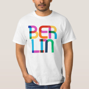Berlin Deutschland Pop Art Letters T-Shirt