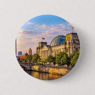 Berlin Deutschland Reise Skyline Stadtbild Button