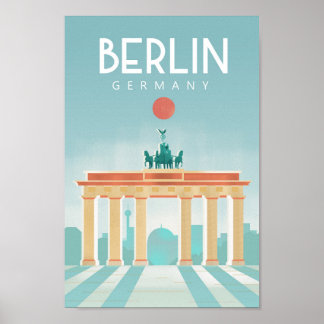 Berlin Deutschland Reiseplakat Poster