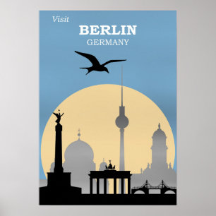 Berlin, Deutschland Reiseplakat Poster