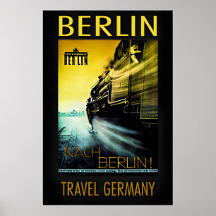 Berlin-Deutschland-Reiseplakat Poster