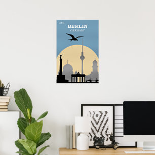 Berlin, Deutschland Reiseplakat Poster