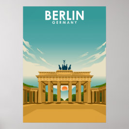 Berlin Deutschland Reisevorführung Poster