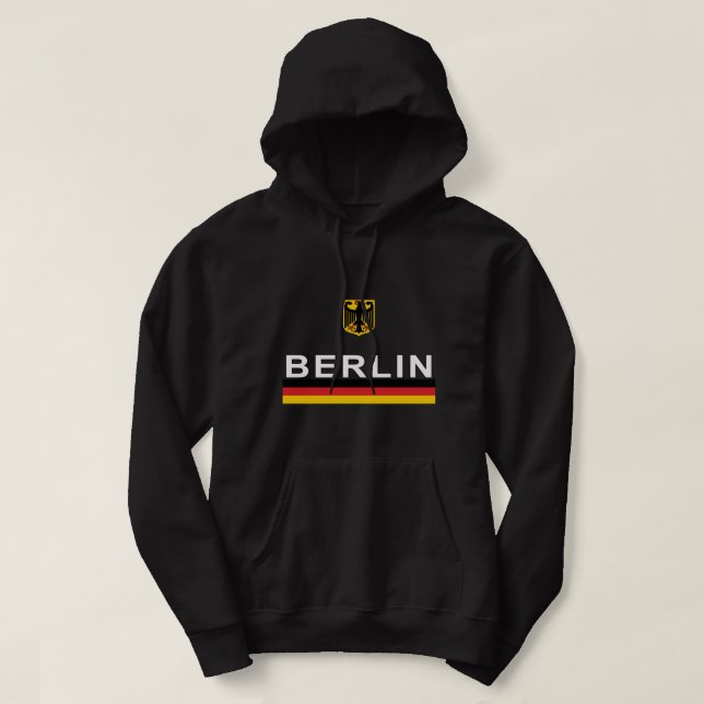 Berlin, Deutschland Retro Sports Design Hoodie (Design vorne)