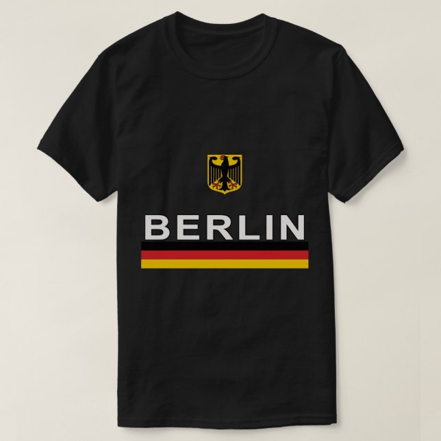 Berlin, Deutschland Retro Sports Design T-Shirt (Design vorne)