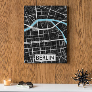 Berlin Deutschland - Schwarze Stadt Poster