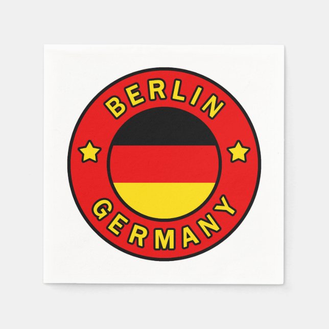 Berlin Deutschland Serviette (Vorderseite)