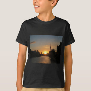 Berlin Deutschland Skyline Night Postcard Fernseht T-Shirt