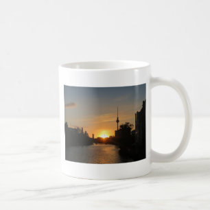 Berlin Deutschland Skyline Night Postcard Fernseht Tasse