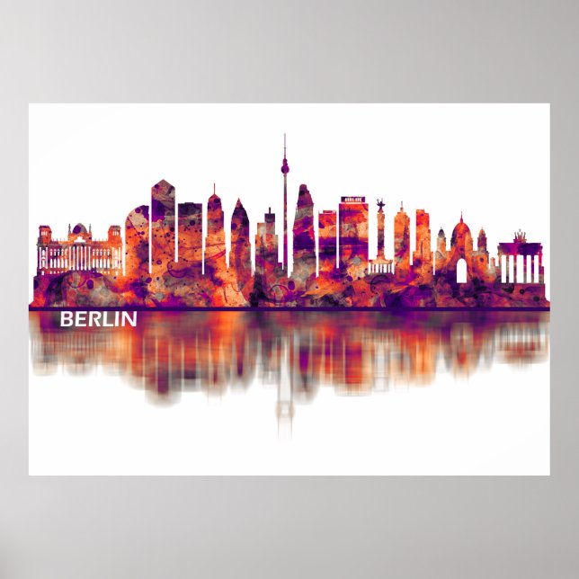 Berlin Deutschland Skyline Poster (Vorne)