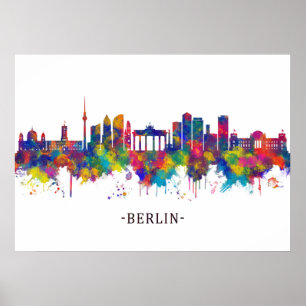 Berlin Deutschland Skyline Poster