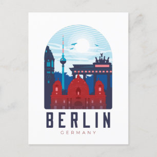 Berlin Deutschland Skyline Postkarte