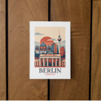 Berlin Deutschland Stadt Skyline – Minimalistische