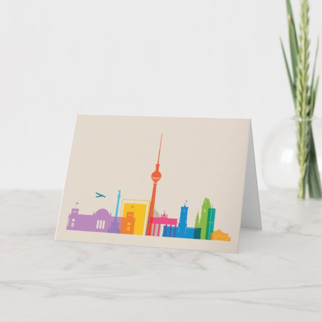 Berlin, Deutschland-Stadtbild Karte (Vorderseite)