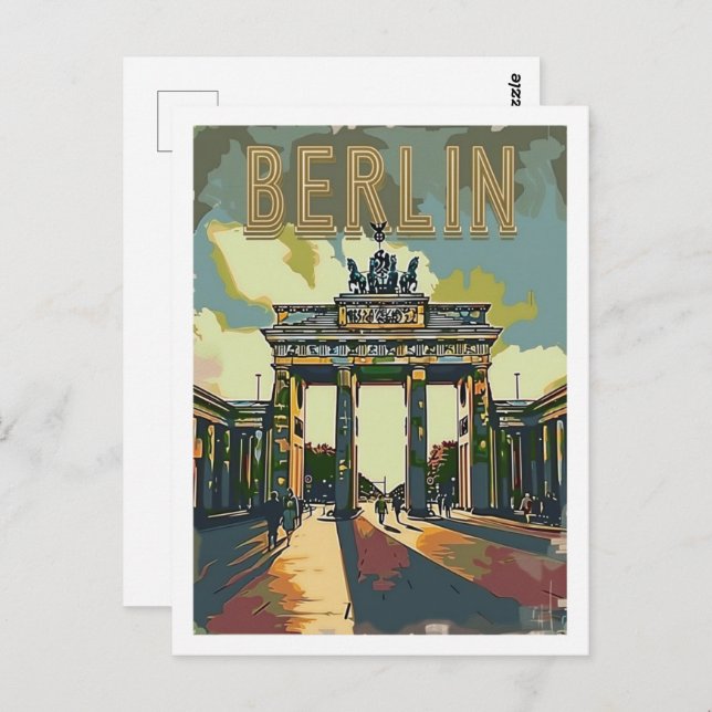 Berlin Deutschland Vintag Berühmter Reiseort Postkarte (Vorne/Hinten)