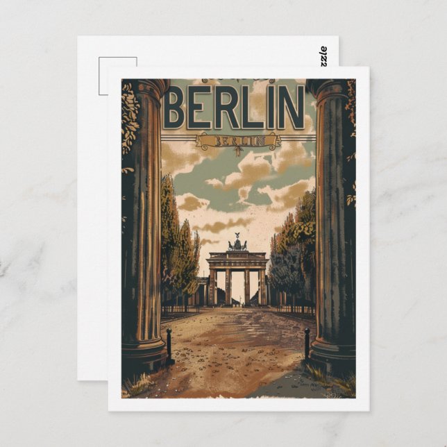 Berlin Deutschland Vintag Berühmter Reiseort Postkarte (Vorne/Hinten)