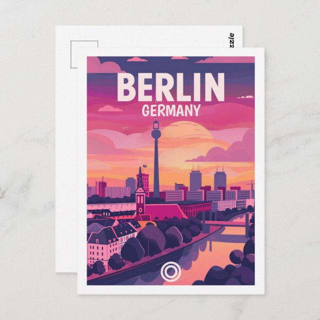 Berlin Deutschland Vintag Berühmter Reiseort Postkarte (Vorne/Hinten)