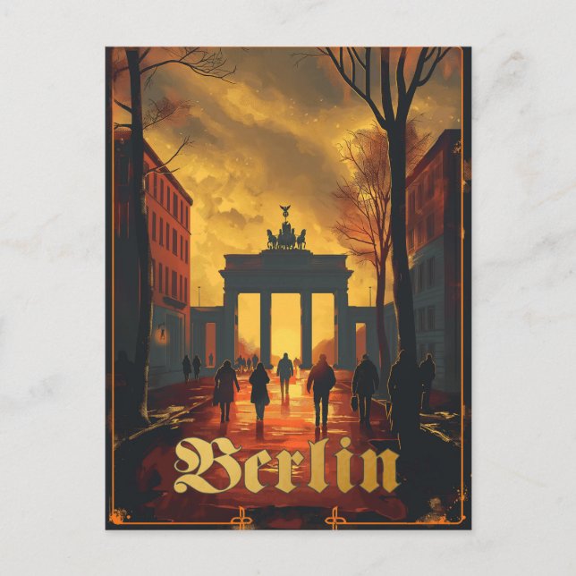 Berlin, Deutschland Vintage Travel Postkarte (Vorderseite)