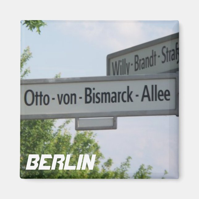 Berlin, Deutschland Willy Brandt Street Magnet (Vorne)
