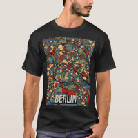 Berlin Earthtone Germany City Map Abstrakt Poster