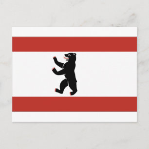Berlin flag postkarte