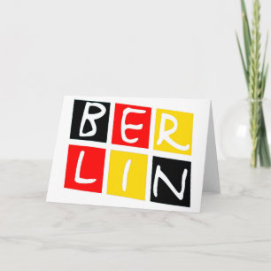 Berlin, Germany Logo in Squares Karte