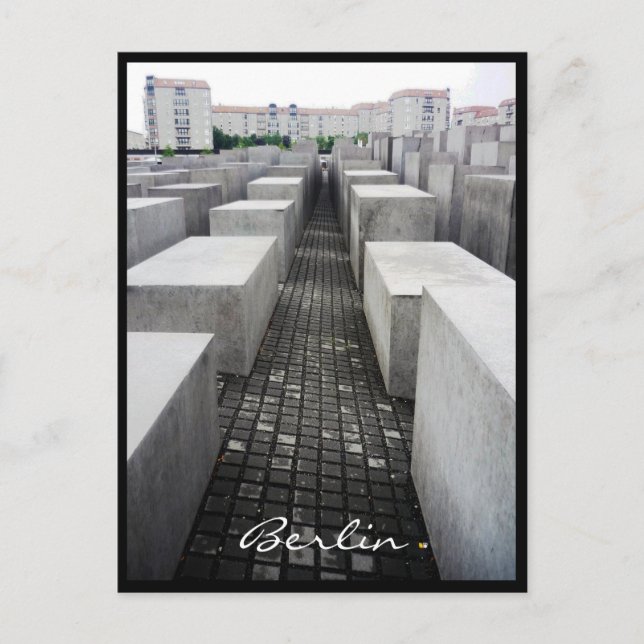Berlin-Holocaust-Gedenkgrenze Postkarte (Vorderseite)