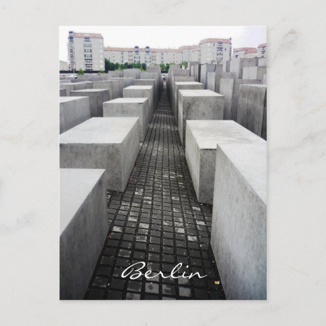 Berlin-Holocaust-Gedenkstätte Postkarte (Vorderseite)