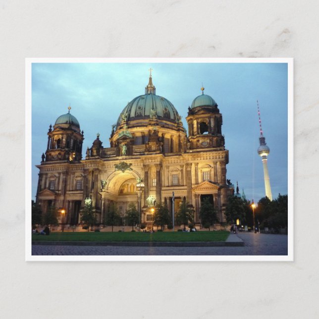 Berlin Kathedrale und Turm Postkarte (Vorderseite)