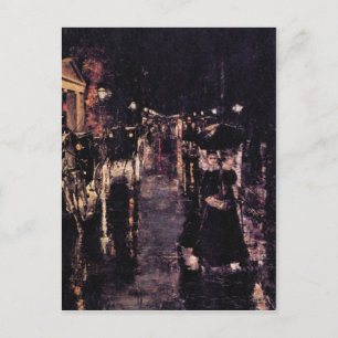 Berlin, Leipziger Street, Lesser Ury Postkarte