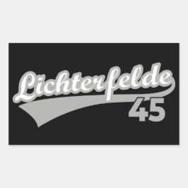 Berlin Lichterfelde 45 Stadt Logo-Nummer Rechteckiger Aufkleber