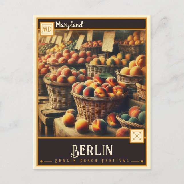 Berlin, Maryland | VINTAG Postkarte (Vorderseite)