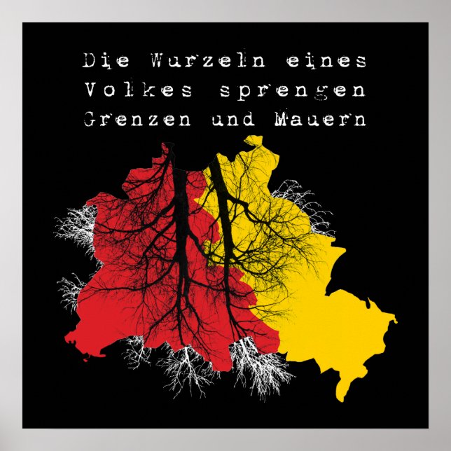 Berlin Mauerfall Poster (Vorne)