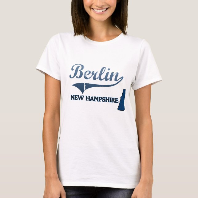Berlin-New Hampshire-Stadt-Klassiker T-Shirt (Vorderseite)