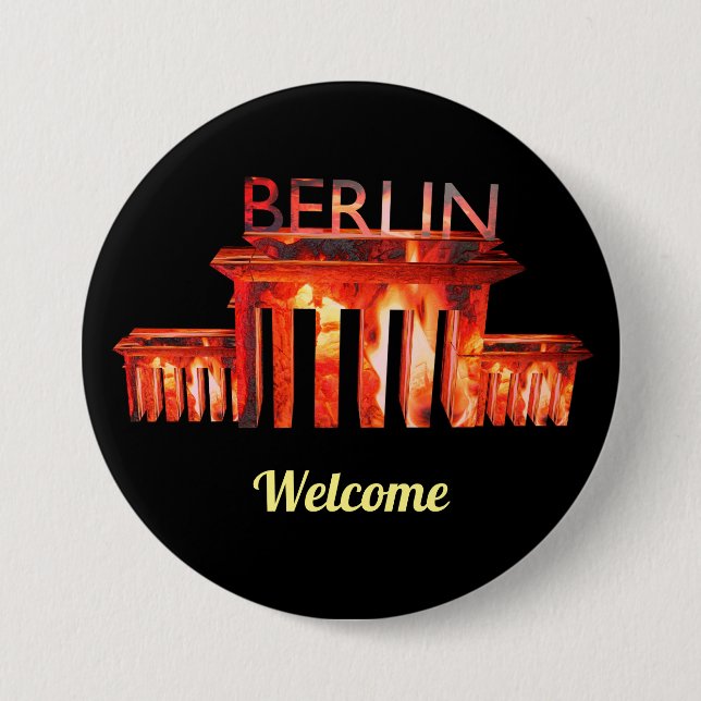 Berlin Nightlife personalisiert Bottle Opener Button (Vorderseite)