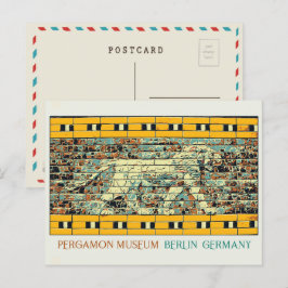 Berlin Pergamon Museum Illustration Deutschland Po Postkarte