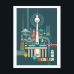 Berlin Postkarte<br><div class="desc">Max & Oscar's originelle und exklusive Kunst beinhaltet Icons und Sehenswürdigkeiten Ihres Lieblingsplatzes! Abmessungen: 5, 6" L x 4, 25" H; qualifizierte USPS Postkartengröße Hochwertiger Vollfarbendruck, Vollblutdruck auf beiden Seiten Papiertyp: Halbglanz produziert knusprige, lebendige Bilder mit außergewöhnlich hoher Farb- und Detailstärke 12, 5 pt Dicke / 110 lb Gewicht Weißes,...</div>