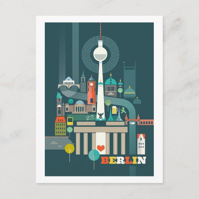 Berlin Postkarte (Vorderseite)