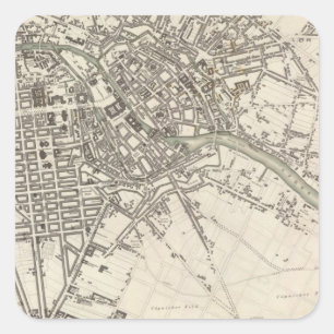 Berlin Quadratischer Aufkleber