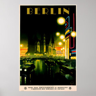 BERLIN Reise POSTER DRUCK A5-A1 Vintage 1930er Jah