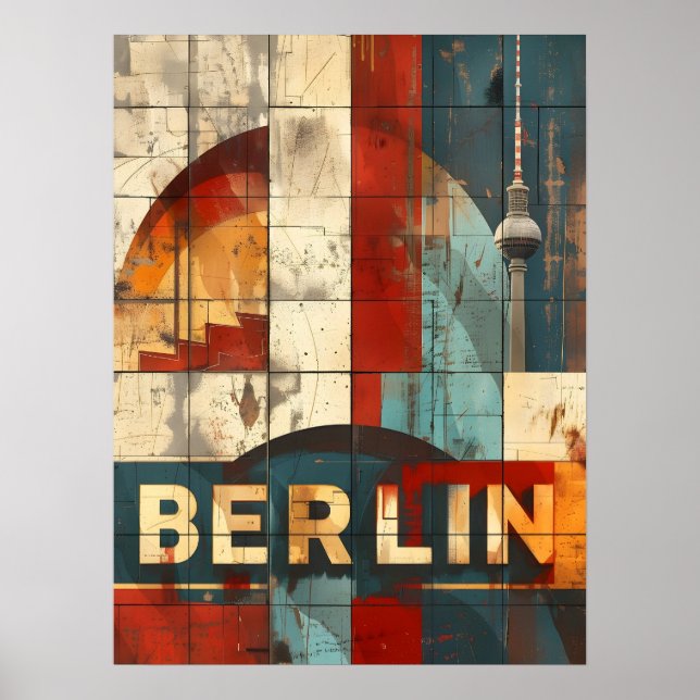 Berlin Reisen und Vintage Kunst Poster (Vorne)