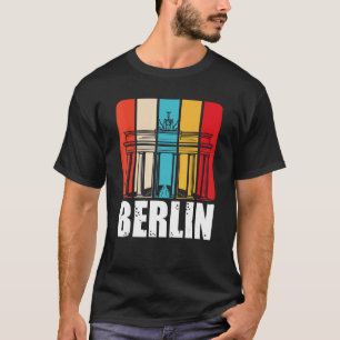 Berlin Retro Brandenburger Tor am Pariser Platz T-Shirt