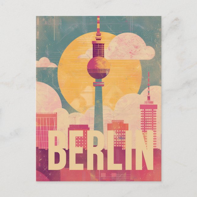 Berlin retro postkarte (Vorderseite)