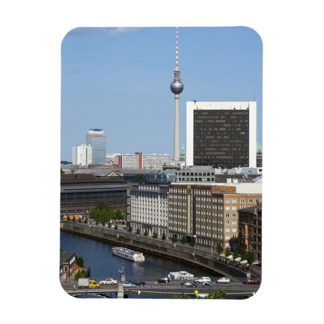 Berlin skyline, Deutschland Magnet (Vertikal)