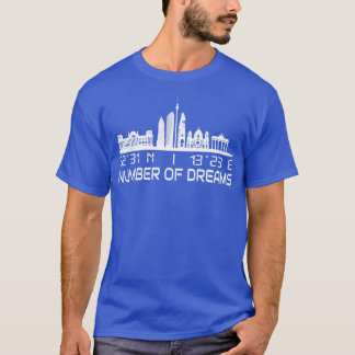 Berlin Skyline GPS koordiniert City Dream City T-Shirt